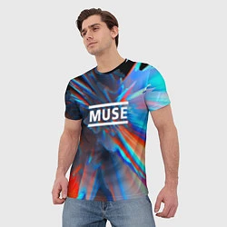 Футболка мужская Muse: Colour Abstract, цвет: 3D-принт — фото 2