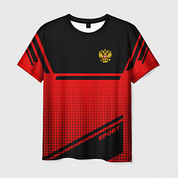 Мужская футболка Russia: Red Sport