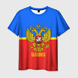 Футболка мужская Балашиха: Россия, цвет: 3D-принт