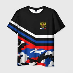 Мужская футболка Россия: Камуфляж