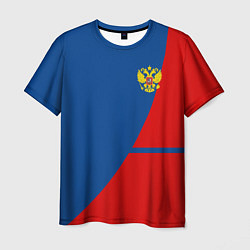 Футболка мужская Russia: Sport Line, цвет: 3D-принт