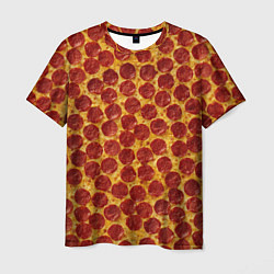 Мужская футболка Пицца пепперони