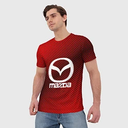 Футболка мужская Mazda: Red Carbon, цвет: 3D-принт — фото 2