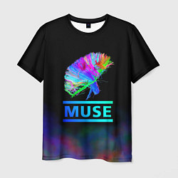 Футболка мужская Muse: Neon Flower, цвет: 3D-принт
