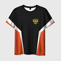 Мужская футболка Russia: Orange Sport