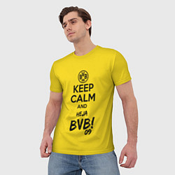 Футболка мужская Keep Calm & Heja BVB, цвет: 3D-принт — фото 2
