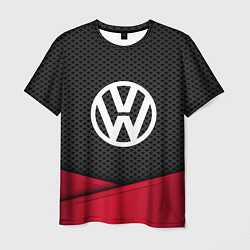 Футболка мужская Volkswagen: Grey Carbon, цвет: 3D-принт