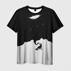 Мужская футболка Космический дым