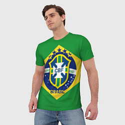 Футболка мужская CBF Brazil, цвет: 3D-принт — фото 2