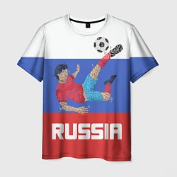 Мужская футболка Russia Footballer