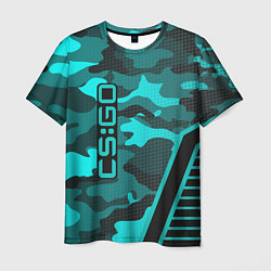 Мужская футболка CS:GO Blue Camo