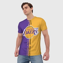Футболка мужская NBA: LA Lakers, цвет: 3D-принт — фото 2