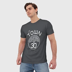 Футболка мужская GSW Town: Stephen Curry, цвет: 3D-принт — фото 2