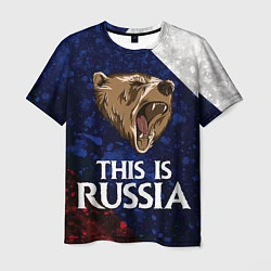 Мужская футболка Russia: Roaring Bear