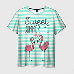 Мужская футболка Sweet Summer Flamingo