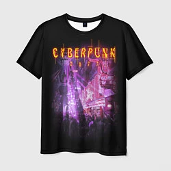 Мужская футболка Cyberpunk 2077: Neon City
