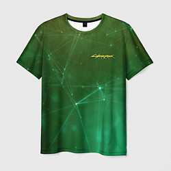 Мужская футболка Cyberpunk 2077: Green Network