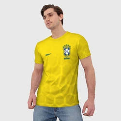 Футболка мужская Brazil Team: WC 2018, цвет: 3D-принт — фото 2