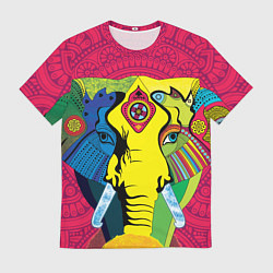 Мужская футболка Индийский слон