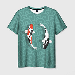 Мужская футболка Японские рыбки