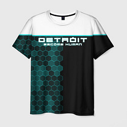 Мужская футболка Detroit: Cyber Hexagons