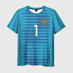 Футболка мужская Акинфеев гостевая ЧМ-2018, цвет: 3D-принт