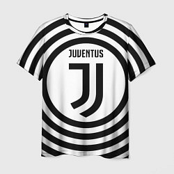 Футболка мужская FC Juventus Round, цвет: 3D-принт