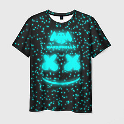 Мужская футболка Marshmello: Blue Fireflies