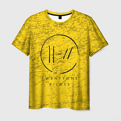 Мужская футболка 21 Pilots: Yellow Grunge