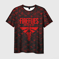 Мужская футболка Fireflies: Red Logo