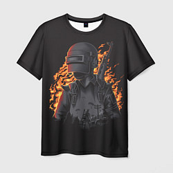 Мужская футболка PUBG: Flame Soldier