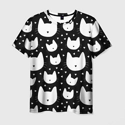 Мужская футболка Love Cats Pattern