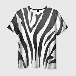 Мужская футболка Африканская зебра