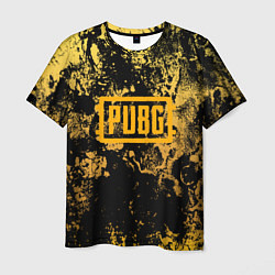 Мужская футболка PUBG: Yellow Marble