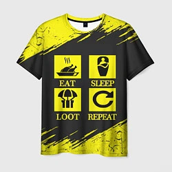 Мужская футболка PUBG: Eat, Sleep, Loot, Repeat
