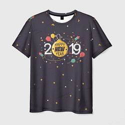 Мужская футболка 2019 New Year