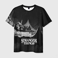 Мужская футболка Stranger Things: Black Hut