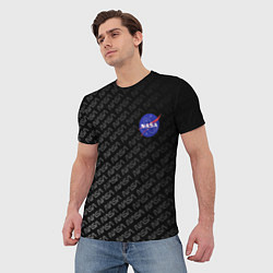Футболка мужская NASA: Dark Space, цвет: 3D-принт — фото 2