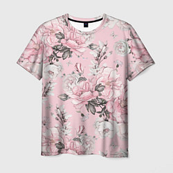 Мужская футболка Розовые розы