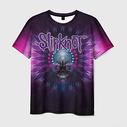 Мужская футболка Slipknot: Neon Skull