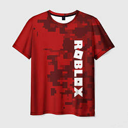 Мужская футболка ROBLOX: Red Camo