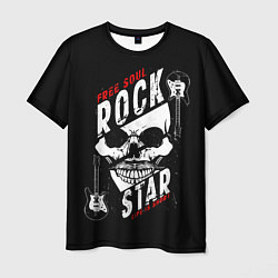 Мужская футболка Free soul rock star