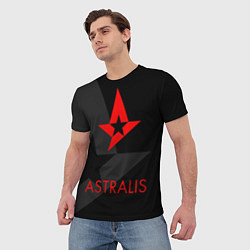 Футболка мужская Astralis: Black Style, цвет: 3D-принт — фото 2