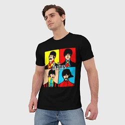Футболка мужская The Beatles: Pop Art, цвет: 3D-принт — фото 2