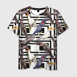 Мужская футболка Попугаи Какаду