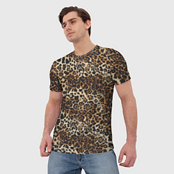 Футболка мужская Шкура леопарда, цвет: 3D-принт — фото 2