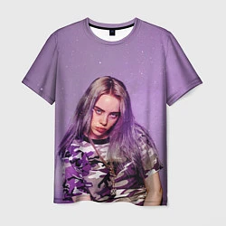 Мужская футболка Billie Eilish: Violet Fashion
