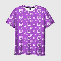 Футболка мужская Twitch: Violet Pattern, цвет: 3D-принт