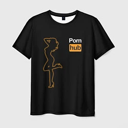 Мужская футболка PornHub: Neon Girl