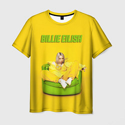 Футболка мужская Billie Eilish: Yellow Mood, цвет: 3D-принт